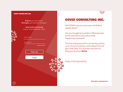 Sign Up Page - Covid Consulting
