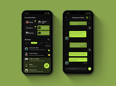 Daily UI - Day 13 - Messaging/Chat App chat chatbox communication dailyui013 dailyuiday13 darkmode designchallenge frightnight groupchat hauntedhouse messages messengerapp scary spooky uidesign uidesigner