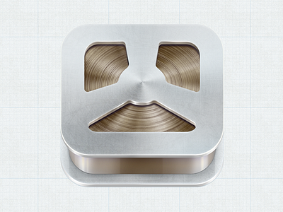 Film Icon for iPhone brushed film icon iphone metal