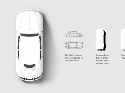 Beetle Shadow Tutorial car shadow tip tutorial