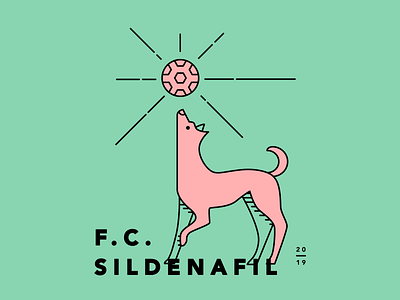 2019 Team Graphic dog green illustration league red soccer soccer logo team
