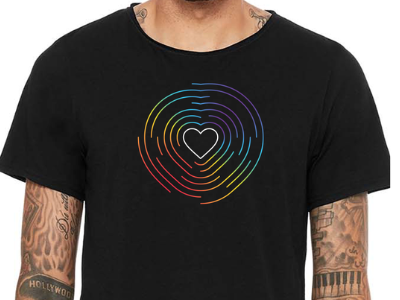 Pride Tshirt heart love pride queer rainbow shirt