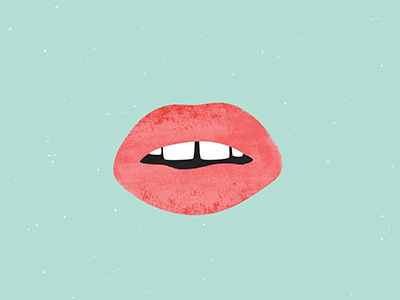 The Space Between adobe illustrator illustration illustrator lips mouth space teeth texture tooth vector vector art