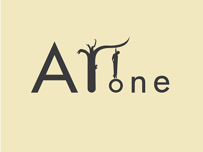 Alone Logo alone logo branding and identity clean logos icons color ideas creative logo design design logo unique logo design vector
