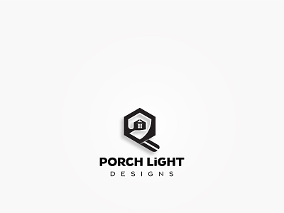 Porch Light Designs Logo branding and identity business logo creative design hotel house logo light logo logo design minimalist logo
