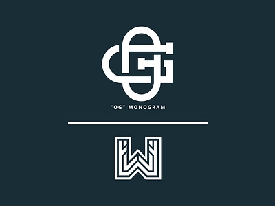 "OG" Monogram // by WisamPlayz branding clean exploration letters logo minimal monogram og simple