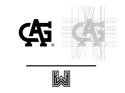 "AG" Monogram // by WIsamPlayz ag branding clean exploration letters logo minimal monogram simple