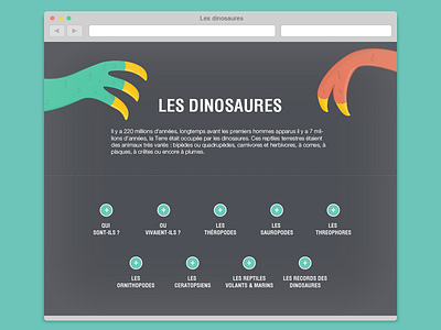 Dinosaurs educational website dinosaur diplodocus educational ftv interface trex ui website