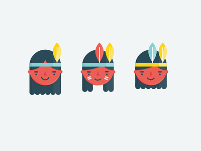 Native americans illustrations feather headband indians native americans