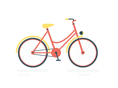 Bicycle amsterdam bicycle bike vector illustration