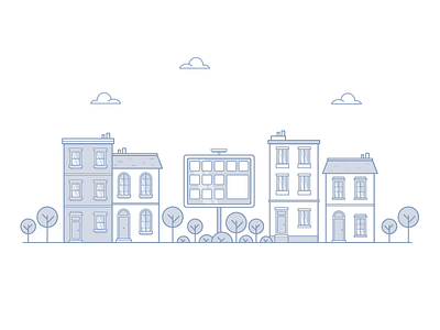 Street buildings buildings house illustration street vector illustration