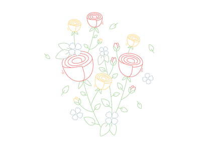 Flowers illustration flowers flowers illustration roses