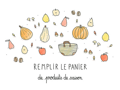 What I love to do in Autumn #2 autumn illustration watercolor