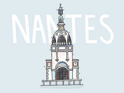 Tour LU - Nantes illustration nantes tour lu