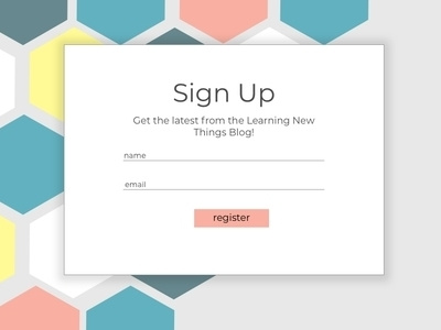 Sign Up Page