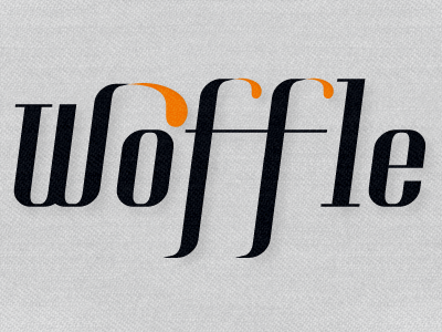 Woffle Logo drink eat food logo typography woffle