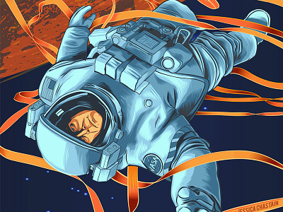The Martian illustration movie illustration space the martian vector art