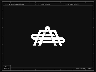 AAS | monogram | Alexander Auto Sales brand identity logo mark monogram monogram design symbol