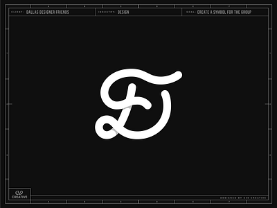 Dallas Designer Friends | Logo | monogram brand branding identity logo logo design logotype mark monogram symbol