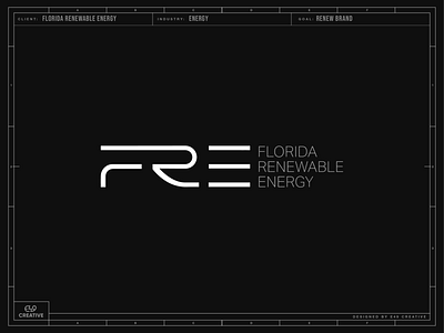 FRE Logo | Florida Renewable Energy identity logo logo design mark monogram