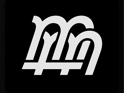 MMA Monogram blackandwhite logo mark minimal monogram