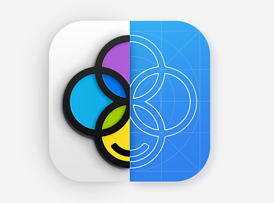 Marco Polo Icon App | In Process Cover circles colorful geometric icon logo marco marcopoloapp pictogram polo symbol