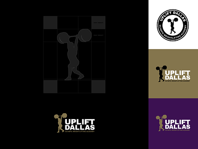 Uplift Academy Dallas Brand Identity brand branding design logo logotype mark weightlifting