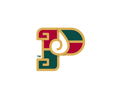 Pinaesa | logo | Letter | monogram brand colorized letter logo logotype mark monogram p