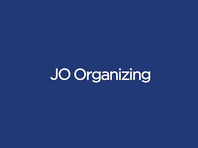 JO Organizing wordmark logo logotype mark minimal organizer organizing simple wordmark