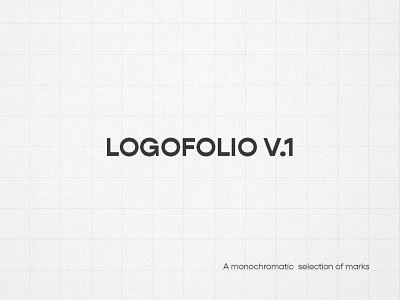 Logofolio v.1 icon logo logofolio logotype mark monochromatic monogram vector