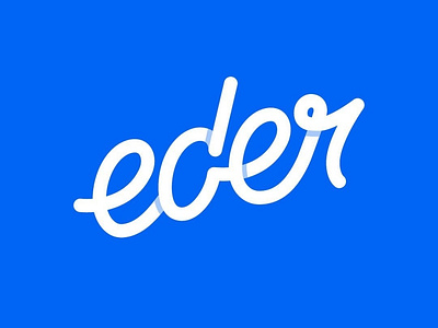 eder | AA • der | Personal brand logotype