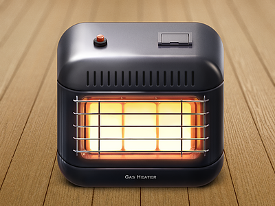 Gas Heater Ios Icon cold gas heater hot icon ios realistic warm