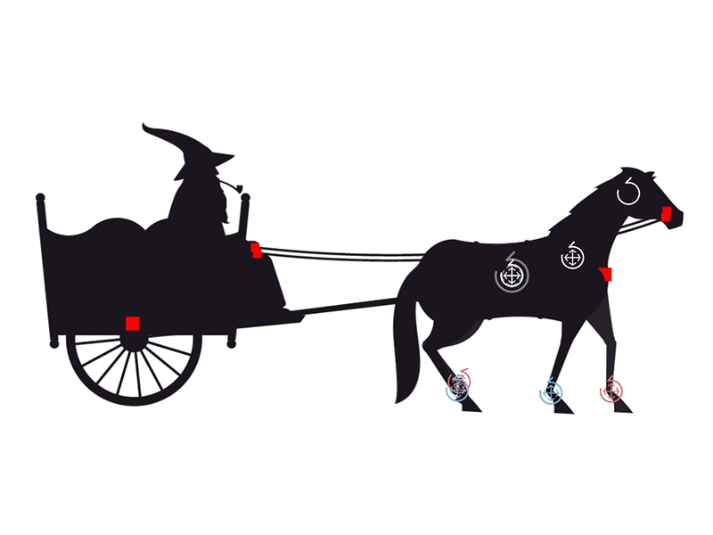 WIP Gandalf Cart after effects collaboration duik illustrator vector