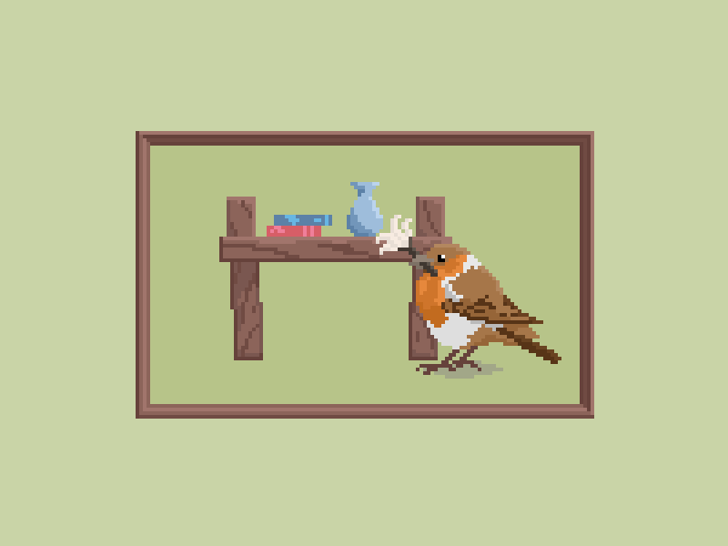 Pixel Dailies - Birdhouse (Bird Housework) animation aseprite character animation pixel pixel animation pixel dailies
