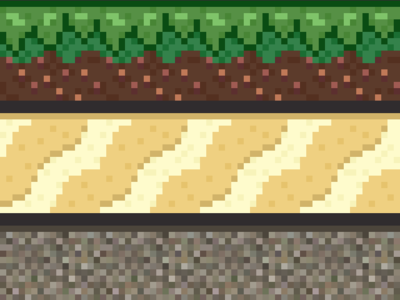 #Octobit - Grass, Sand, Gravel Tiles aseprite pixel tileset