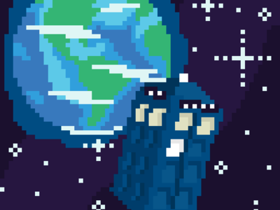 #Octobit - TARDIS aseprite octobit pixel