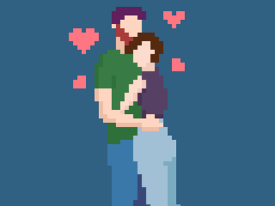 #Octobit - A Hug aseprite octobit pixel