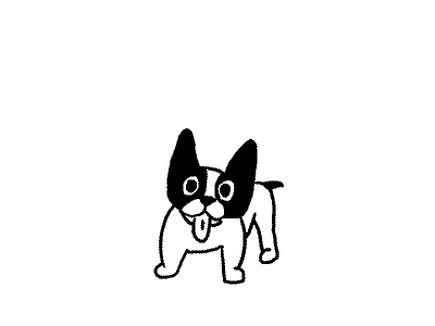 Dog 2d animation dog loop