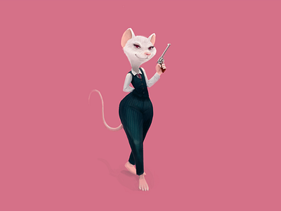 mouse 2d character character concept character design digital art digital illustration illustration mouse