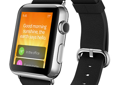 Apple Watch Welcome App apple apple watch concept ios ios8 prolific watch wearable watch