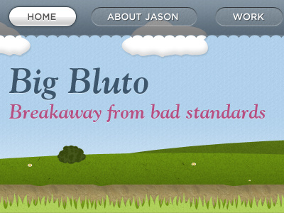 Big Bluto illustration portfolio website