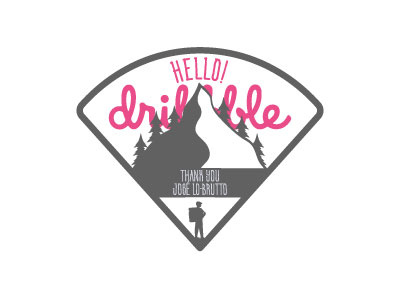 Dribbble Shot! camping debute dribbble first hello invite shot travel vector