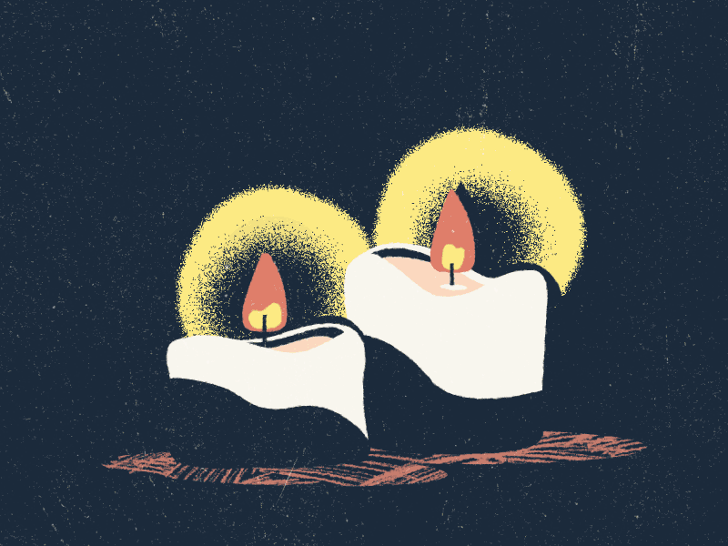 Medieval Candle Illustration aftereffects illustration motion design motiondesignschool ui