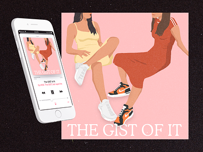 Female sports podcast concept design illustration illustrations illustrator