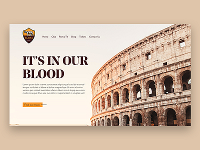 AS Roma Website Design