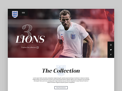 3 Lions 2018 3lions england football graphic design soccer ui ux ux design web design website world cup