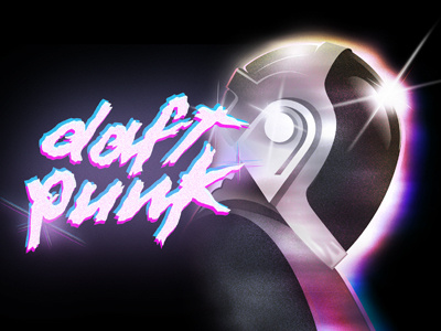 Daft Punk Artwork 80s artwork cover daft daft punk electronic helmet illustration music pink retro robot