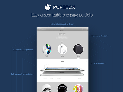 portbox.pro landing portbox portfolio website