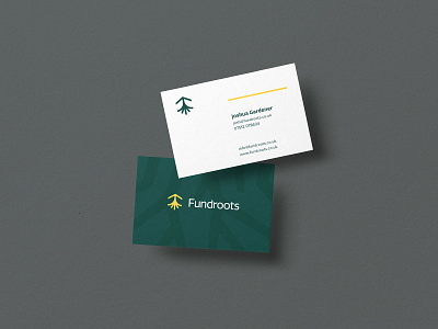Fundroots - Business Cards branding business cards design identity logo logomark stationery wordmark