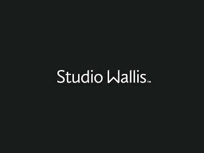 Studio Wallis - Wordmark branding design identity illustrator lettering logo minimal type typography vector wordmark